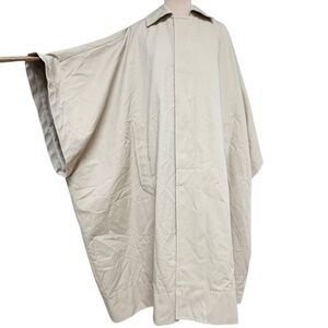 cape coat LANE BRYANT beige NWT 14-16 plus oversize cotton poly twill buttons up